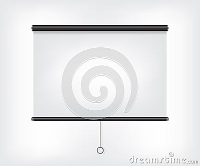 Projector blank screen Vector Illustration