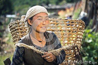 Portrait of a beautiful smiling young nepalese woman Editorial Stock Photo