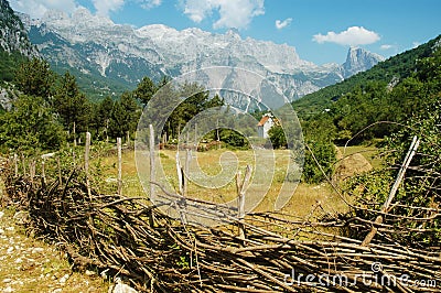 Prokletije mountains, Thethi, Albania Stock Photo