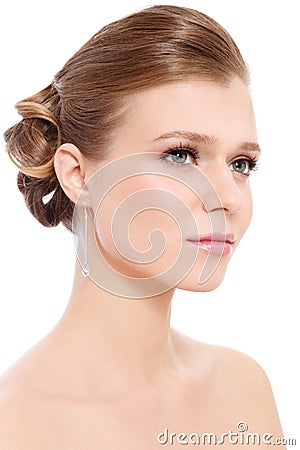 Prom make-up and hairdo Stock Photo