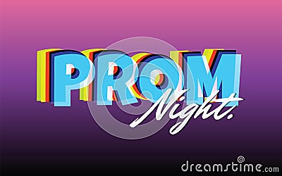 Prom night party background for poster or flyer, Vector design Banner, invitation card Vector Illustration