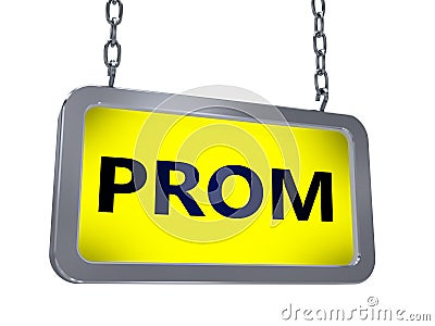 Prom on billboard Stock Photo