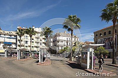 Promenade de la Pantiero, Cannes, France Editorial Stock Photo