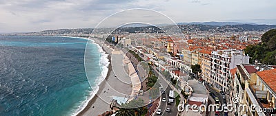 Promenade des Anglais, Nice, Cote d'Azur, France Stock Photo