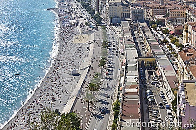 Promenade des Angles in Nice, France Stock Photo