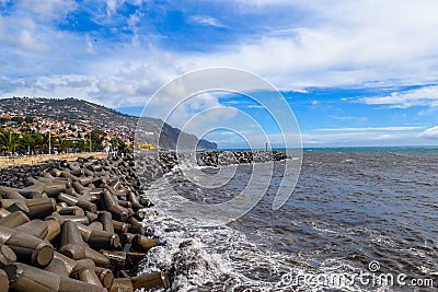 The promenade in Funchal - Maderia Stock Photo
