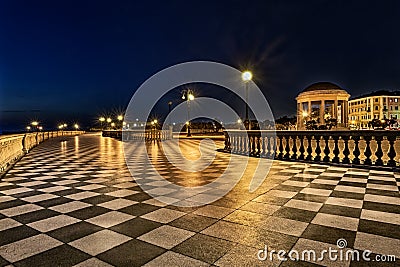 Promenade of Livorno, Tuscany, Italy Stock Photo