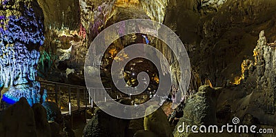 Prometheus stalactite caves in Georgia Stock Photo