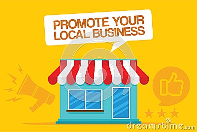 Promote your local business Vector Illustration