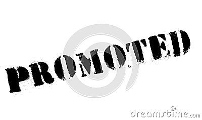 Promoted rubber stamp Stock Photo