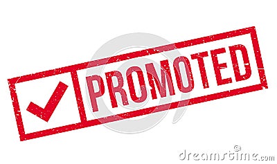 Promoted rubber stamp Stock Photo