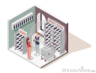 Promoter Isometric Design Concept Vector Illustration