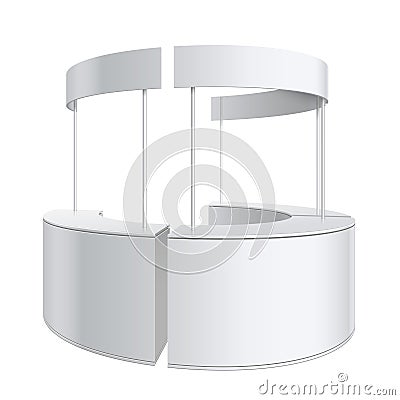 Promotion counter, Retail Trade Stand Vector Illustration