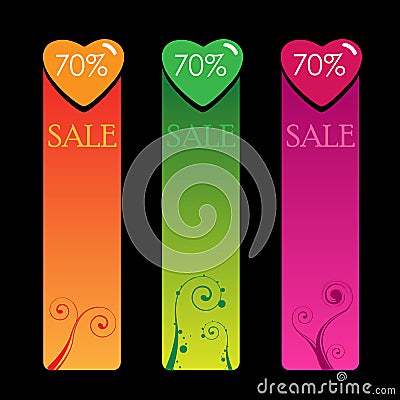 Promotion tags Vector Illustration