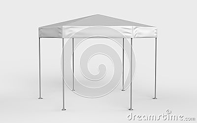 Promotional Advertising Outdoor Event Trade Show Canopy Tent Mobile Marquee. Mock Up, Template. Stock Photo