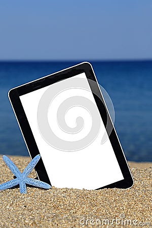 Promotional tablet template Stock Photo