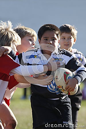 Promotional tournament of youth rugby Editorial Stock Photo