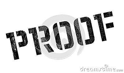 Proof rubber stamp Stock Photo