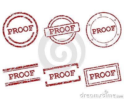 Proof stamps Vector Illustration