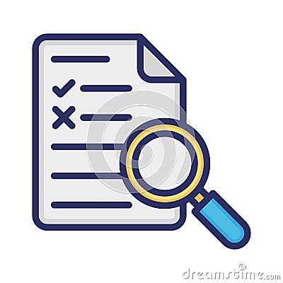 Proofreading, report, file, correction fully editable vector icons Vector Illustration