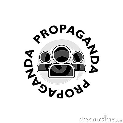 Propaganda icon. Propaganda symbol isolated on white Vector Illustration