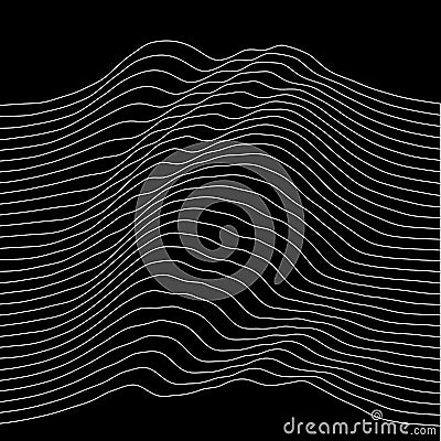 Music sound waves illustration Stock Photo