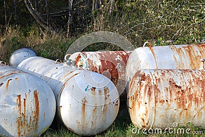 Propane Tanks Stock Photo