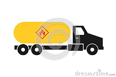 Propane truck icon Vector Illustration