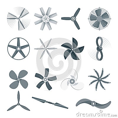 Propeller fan vector illustration. Vector Illustration