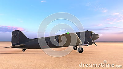 Propeller fighter Stock Photo