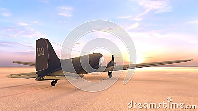 Propeller fighter Stock Photo