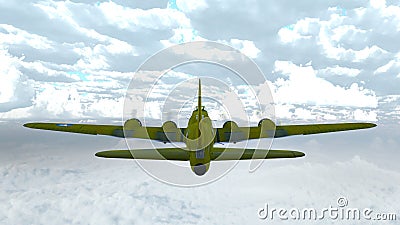 Propeller fighter Stock Photo