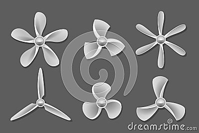 Propeller icons vector Vector Illustration