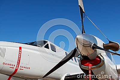 Propeller plane Stock Photo