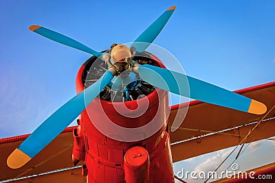 Propeller plane Stock Photo