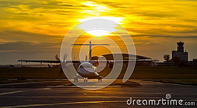 Propeller plane Stock Photo