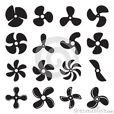 Propeller icons Vector Illustration