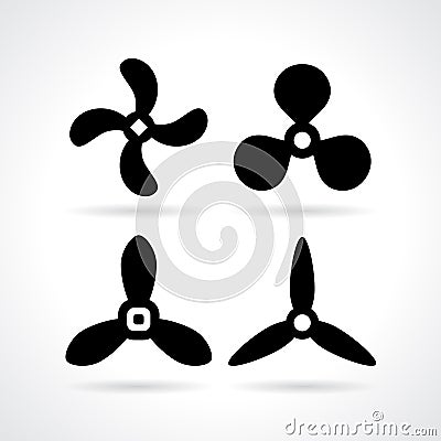 Propeller vector icon Vector Illustration