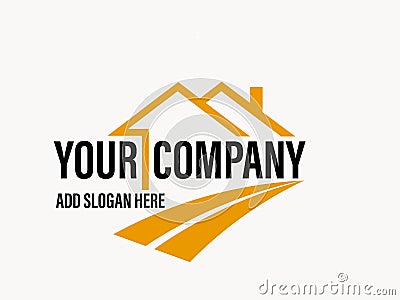 The Property and House Logo Cartoon Illustration