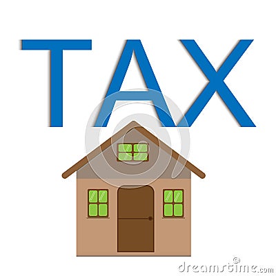 Property housing And Tax Vector illustration concept home law Vector Illustration