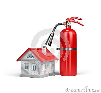 Property insurance against fire Stock Photo