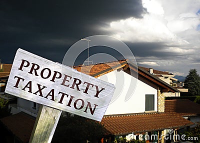 Property taxation concept Stock Photo