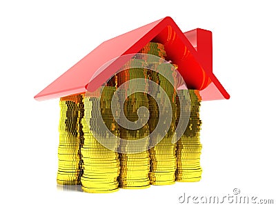 Property value, symbol of real estate Stock Photo
