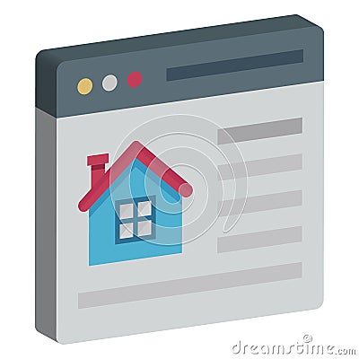 Property Website Color vector icon fully editable Vector Illustration