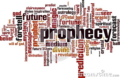 Prophecy word cloud Vector Illustration