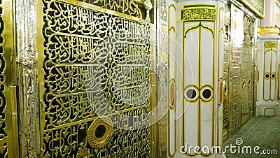 Prophet`s Mosque Editorial Stock Photo