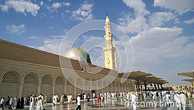 Prophet`s Mosque Editorial Stock Photo