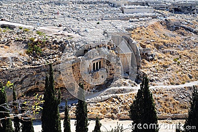 The prophets revenge tomb of Zechariah Stock Photo