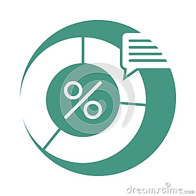 Proportion glyph background vector icon which can easily modify or edit Vector Illustration