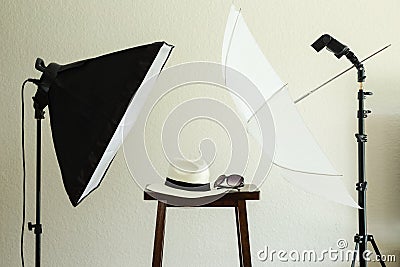 Props for a social media profile picture Stock Photo